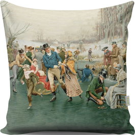 Aberto Design Cojín Multicolor 43 x 43 cm con Relleno de Silicona